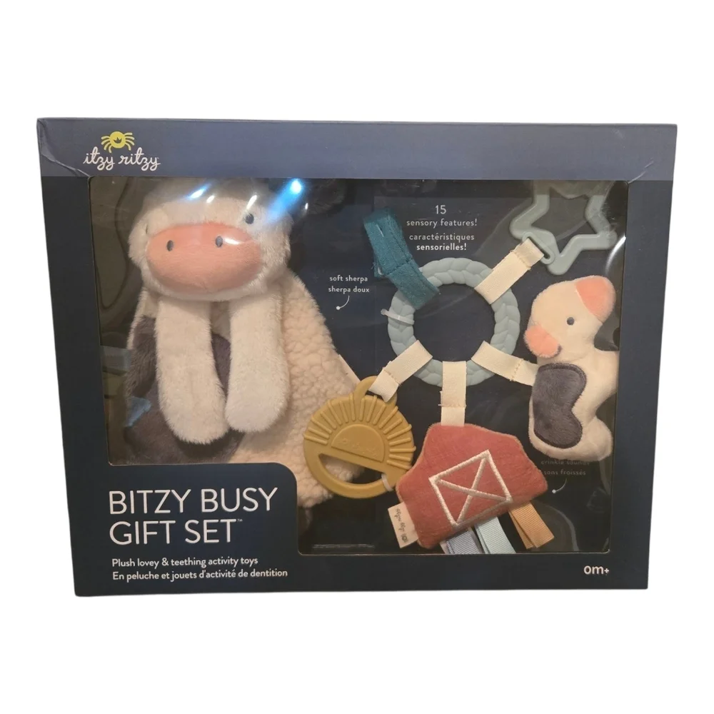 Itzy Ritzy Bitzy Busy Gift Set - Plush Lovey & Teething Toy